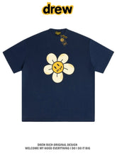 Drew House Daisy Smiley Graphic Oversized Cotton T-Shirt, Off White