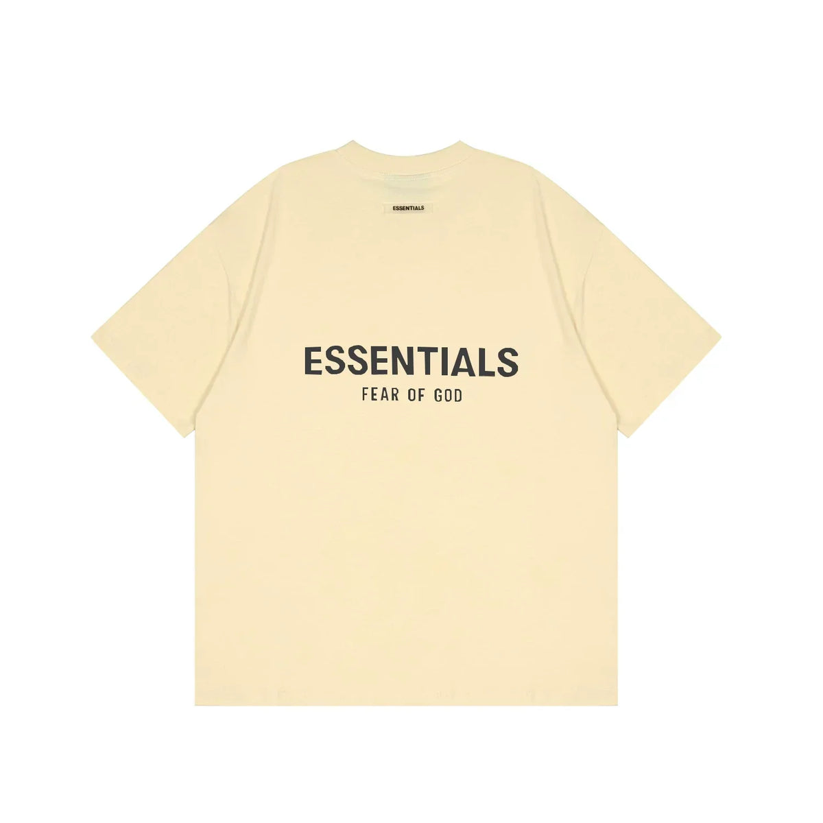 Essentials Fear of God Back-Print 3D Flocked Tee – Apricot