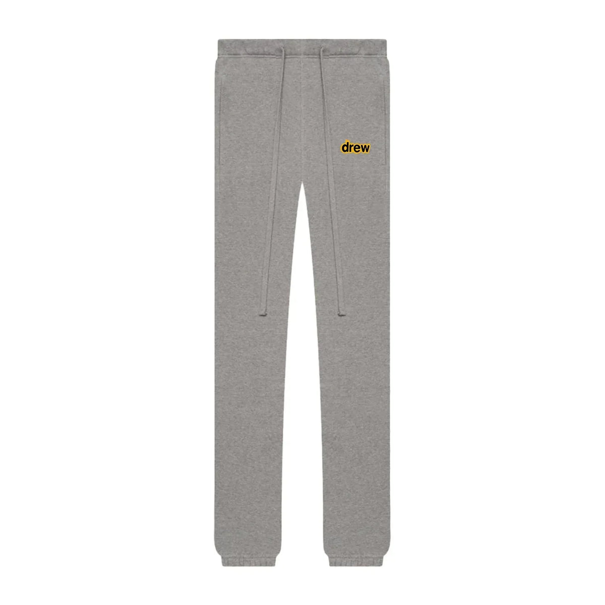 Drew Dark Oatmeal Logo Lightweight French Terry Joggers