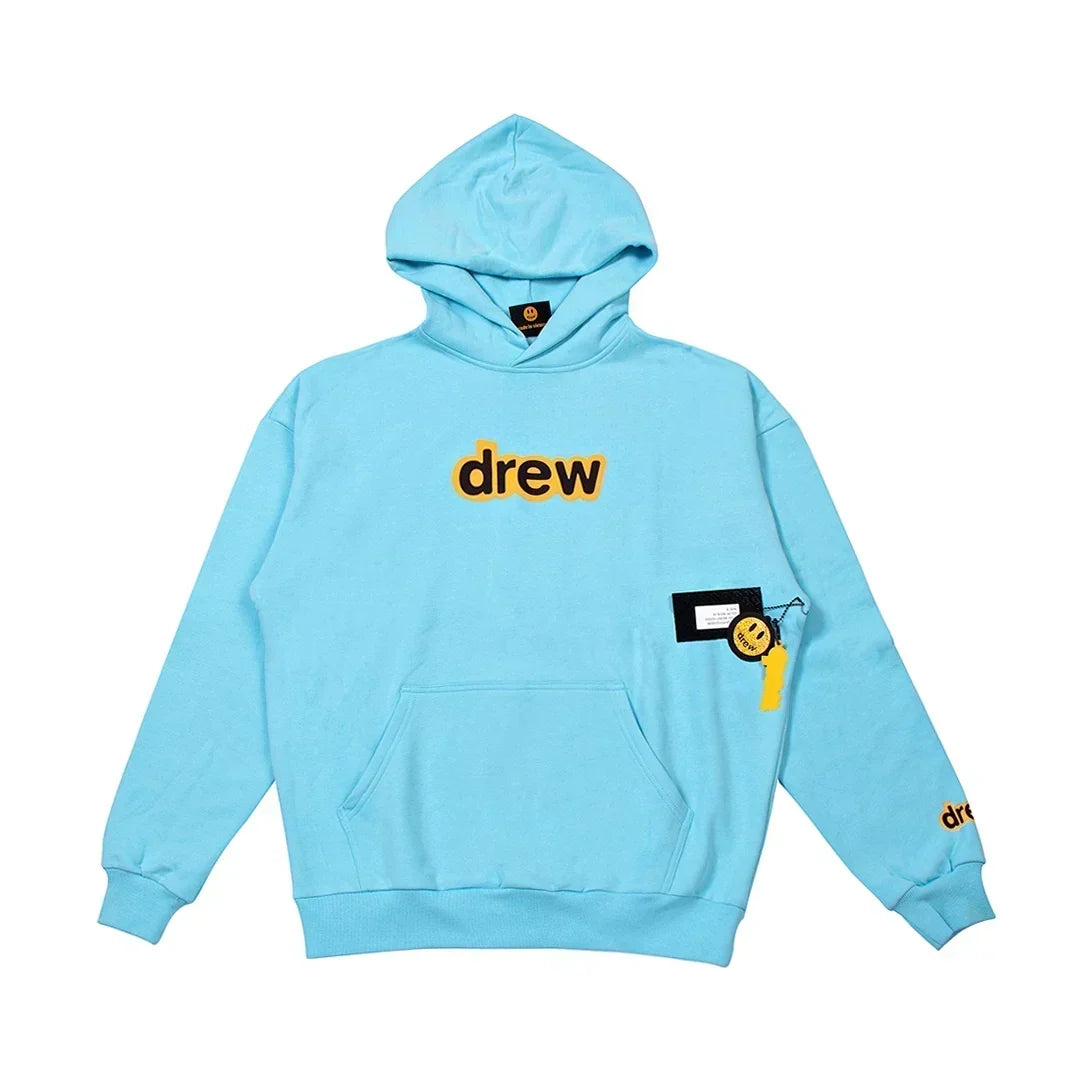 Drew House Logo Pullover Hoodie, Sky Blue
