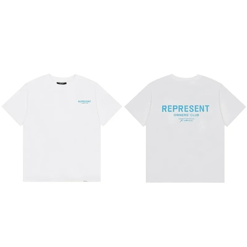 Represent Owners' Club Graphic T-Shirt - White/Blue