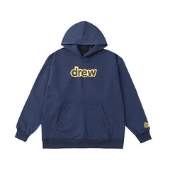 Drew House Classic Logo Royal Blue Unisex Oversized Fleece Hoodie